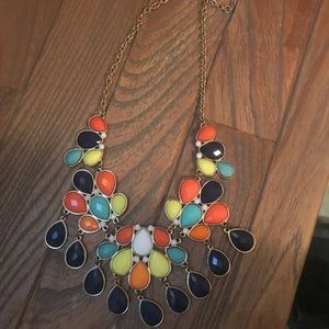 Colorful statement necklace